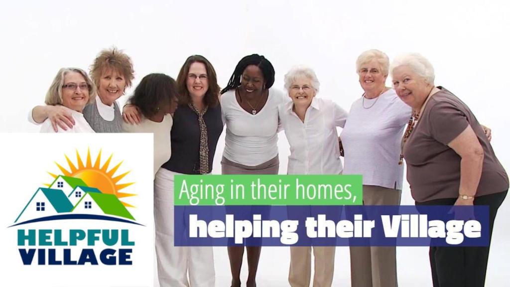 Cartel promocional de Helpful Village.