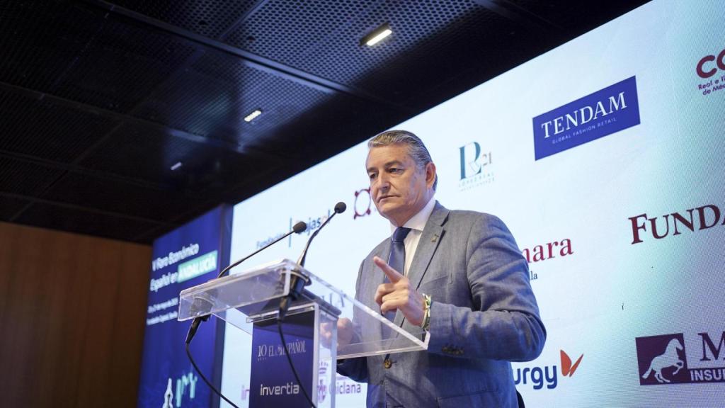 Antonio Sanz, durante su intervención en el V Foro Económico Español en Andalucía.q