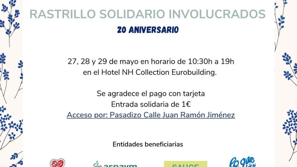 Cartel del rastrillo.