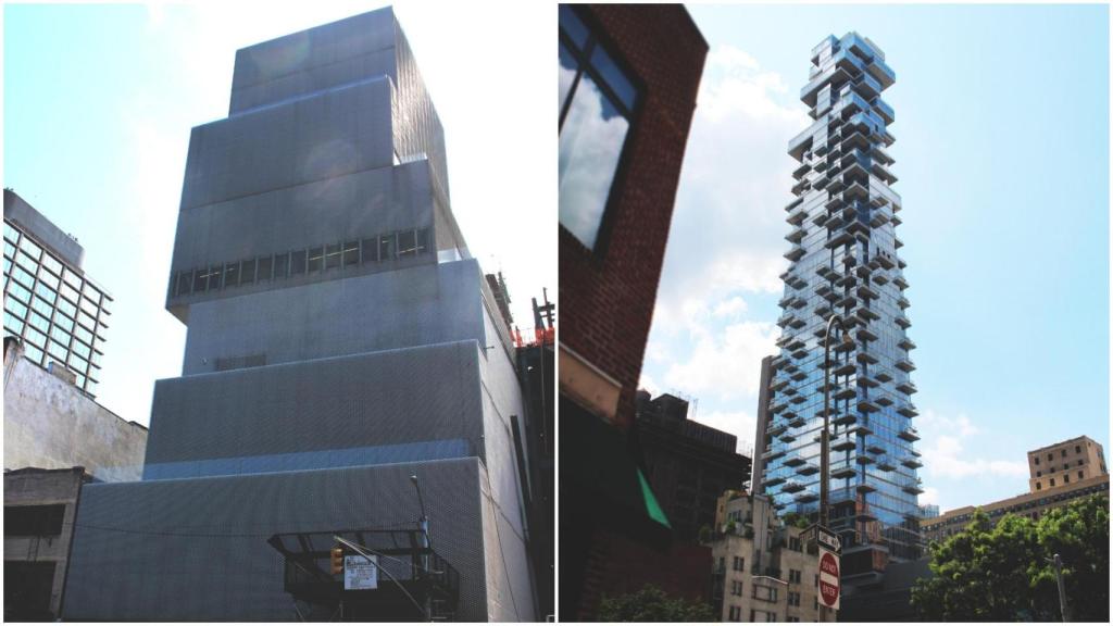 Rascacielos memorables de NY. De izquierda a derecha: SANAA y Herzog & de Meuron