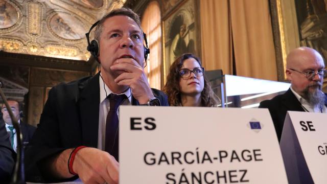 Page, este miércoles en Venecia durante la reunión de la Comisión de Recursos Naturales (NAT) del Comité Europeo de las Regiones.