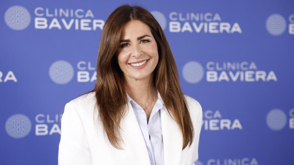 Nuria Roca, en el evento de Clínica Baviera en Madrid el 21 de mayo de 2025.