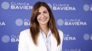 Nuria Roca, en el evento de Clínica Baviera en Madrid el 21 de mayo de 2025.