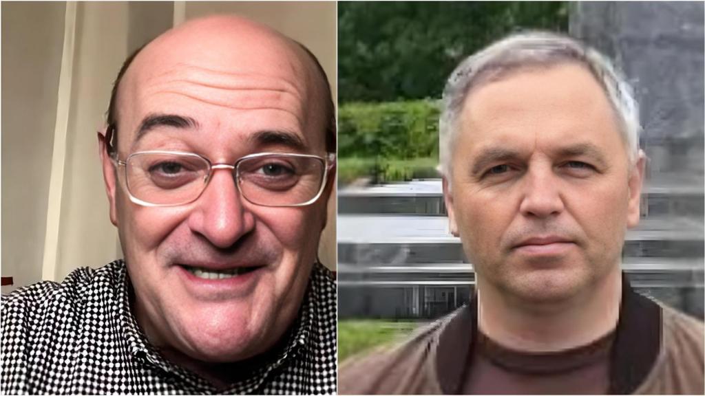 Fotomontaje con Chema Gil y Andrei Portnov.