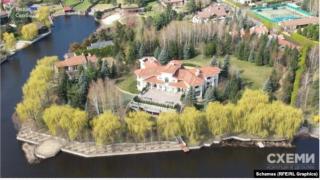 La mansión del abogado asesinado.