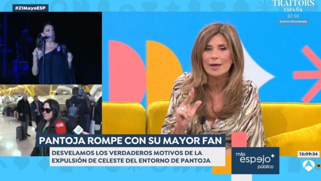 Gema López durante el programa de hoy.