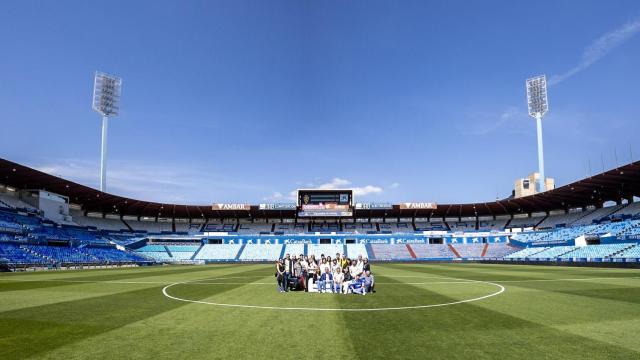 Acto de Tapigrama en La Romareda