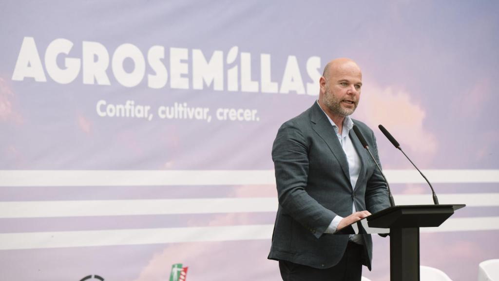 Julio Laorden, CEO de Agrosemillas, durante su intervención.