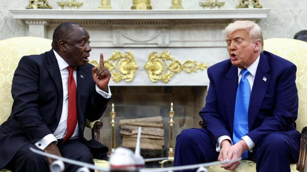 El presidente de Estados Unidos, Donald Trump, se reúne con el presidente sudafricano Cyril Ramaphosa en la Casa Blanca.