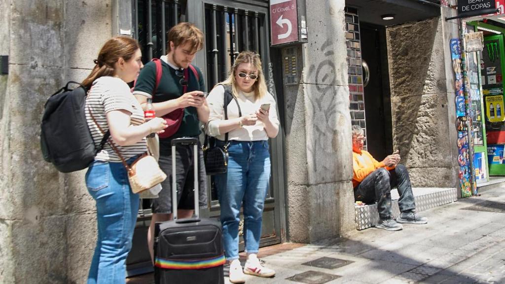 Exterior de un piso turístico en el centro de Madrid.