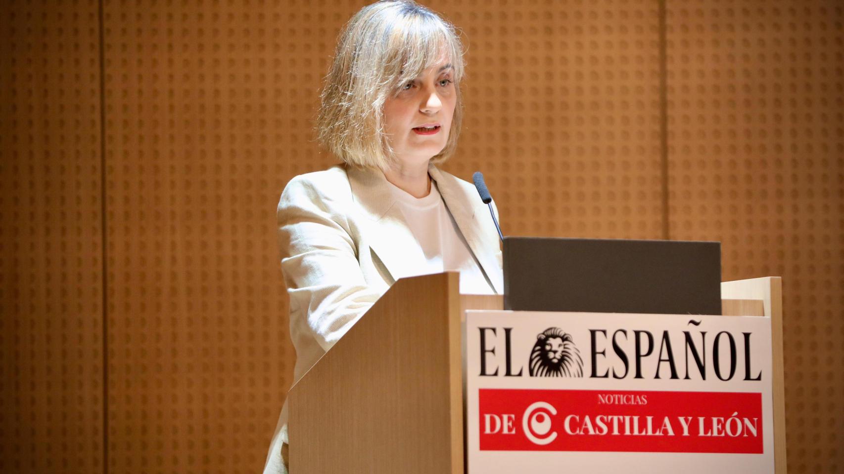 La directora de El Español Noticias de Castilla y León, Silvia García durante el Foro ‘Salamanca, ciudad del Español’