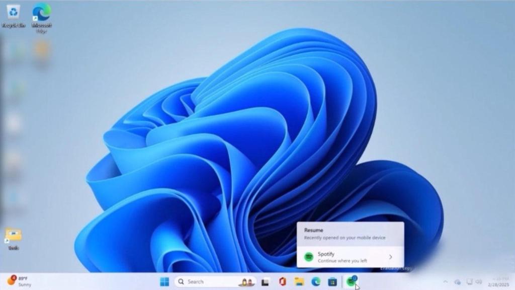 Nueva función para reanudar de Windows 11