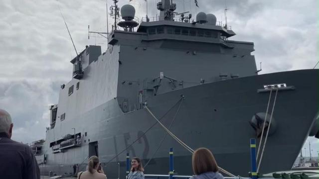 Visita del buque Castilla a A Coruña.