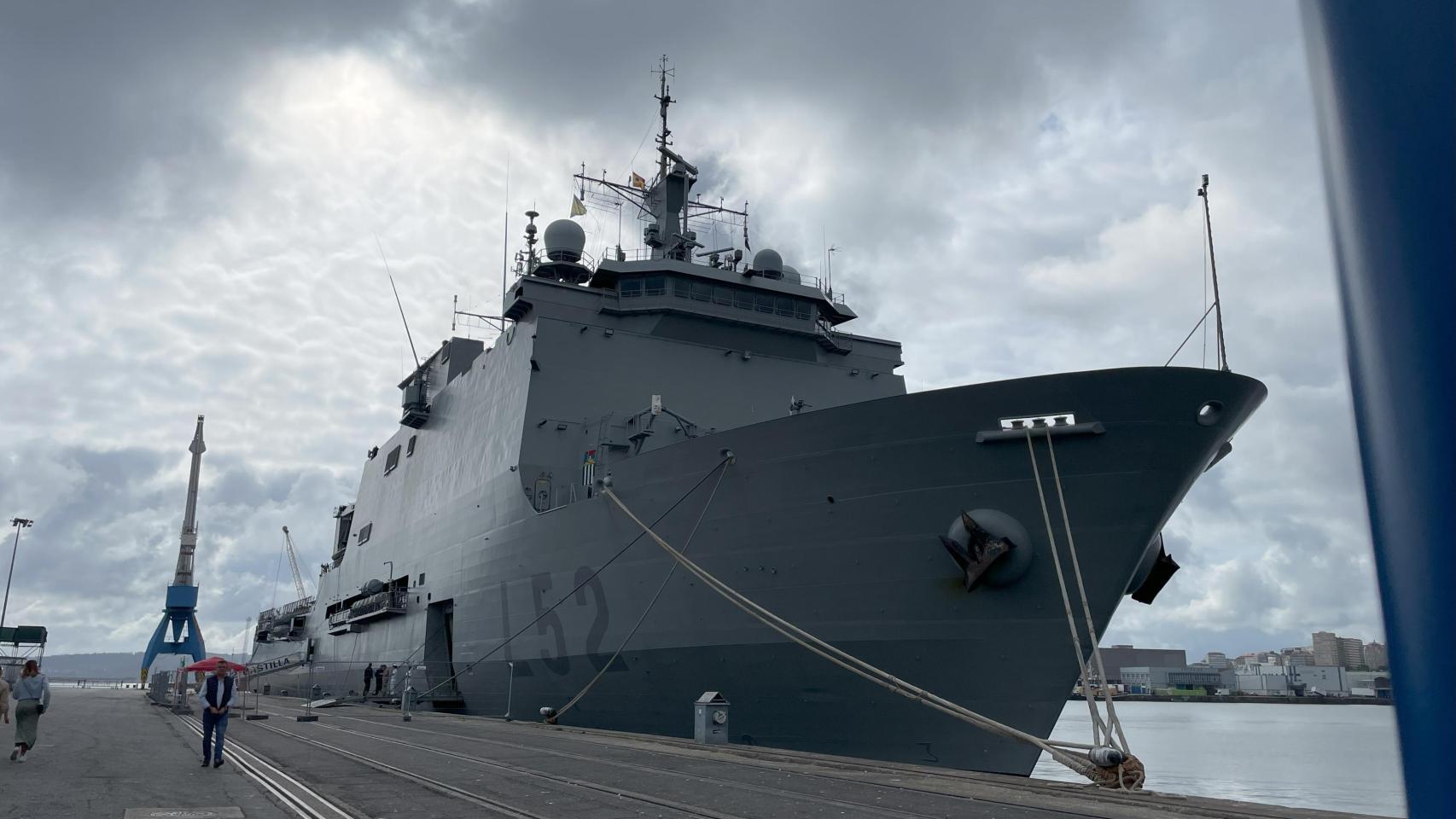 Visita del buque Castilla a A Coruña