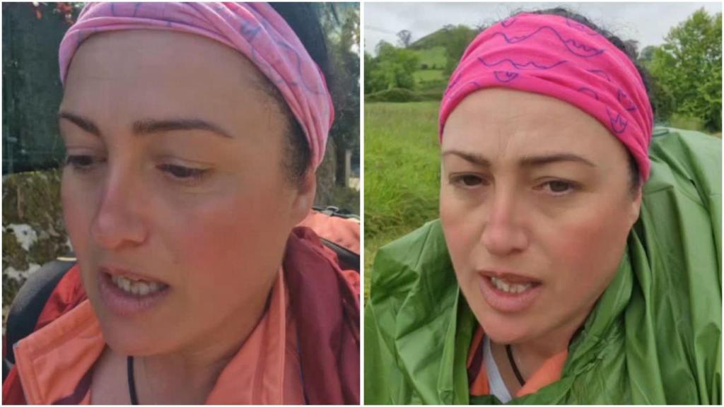 Anais, la peregrina que se ha viralizado por sus vídeos haciendo el Camino.