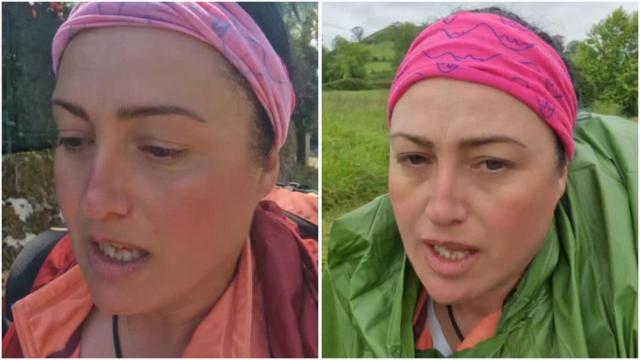 Anais, la peregrina que se ha viralizado por sus vídeos haciendo el Camino.