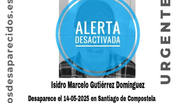 Localizado el hombre desaparecido en Santiago la semana pasada.