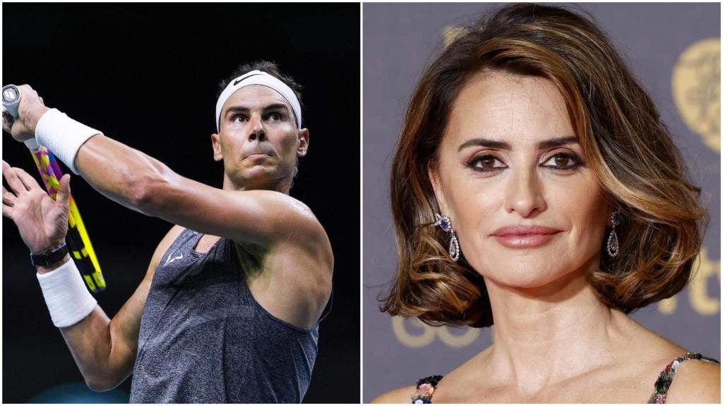 Rafa Nadal y Penélope Cruz.