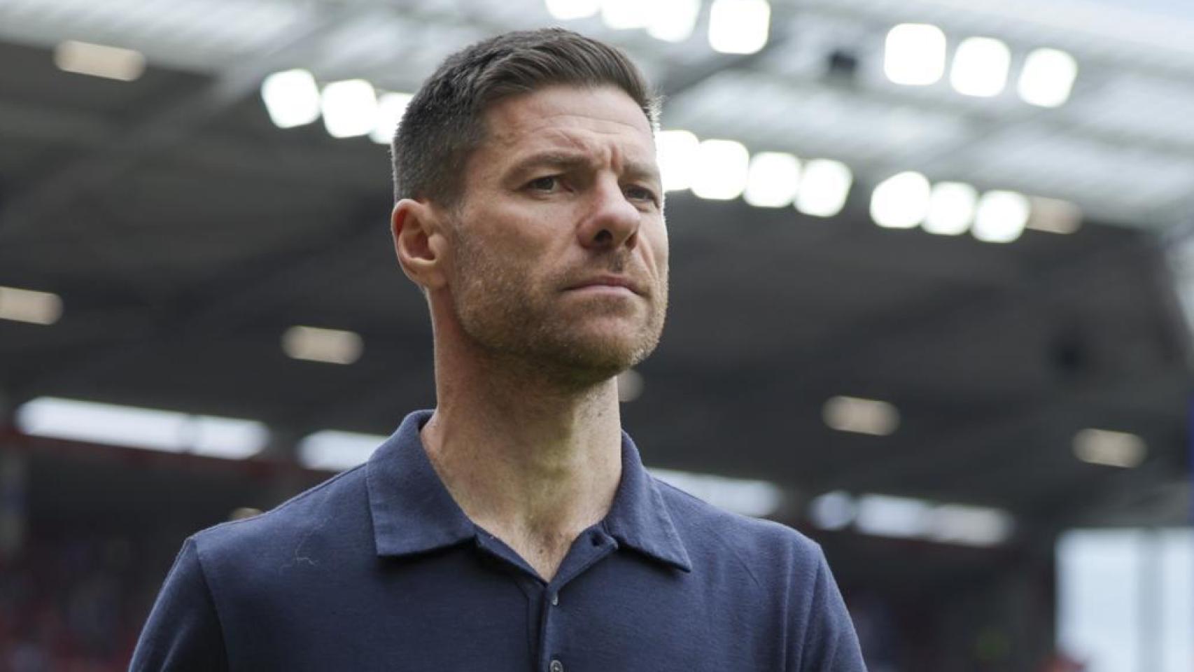 Xabi Alonso, en su último partido como entrenador del Bayer Leverkusen