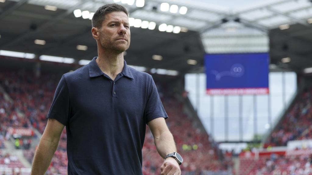 Xabi Alonso, en su último partido como entrenador del Bayer Leverkusen