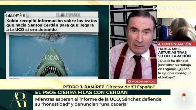 Pedro J. Ramírez durante su intervención en 'El programa de AR'.