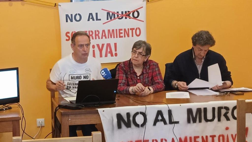 Rueda de prensa de la Plataforma por el Soterramiento en Valladolid