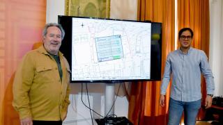 El concejal de Obras, Infraestructuras Urbanas, Movilidad y Participación Ciudadana, Pablo Novo; y el alcalde de Zamora, Francisco Guarido