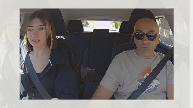 Clase práctica de conducir.