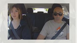 Clase práctica de conducir.