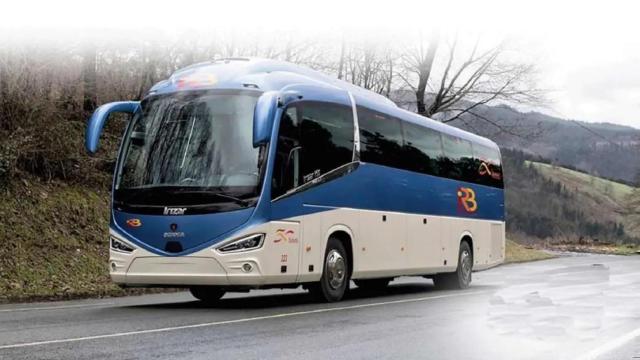 Autobús de la línea Madrid-Teruel-Valencia