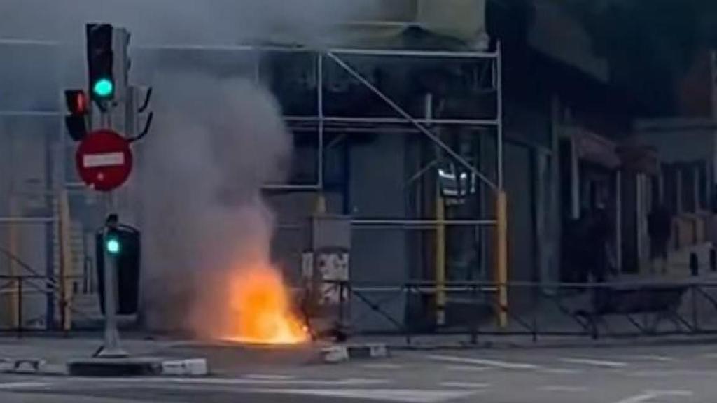 La bicicleta incendiada