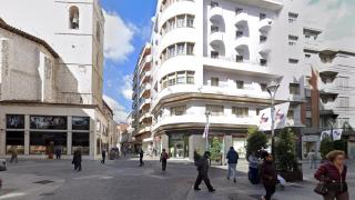 Edificio de la calle Santiago de Valladolid donde se ha llevado a cabo el rescate