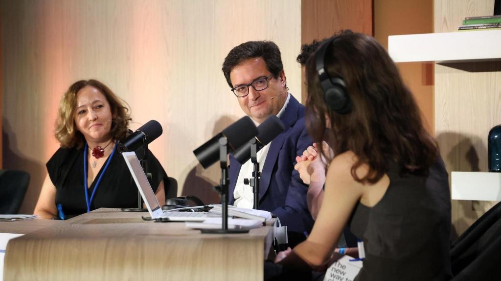 El ministro Óscar López, durante el evento.