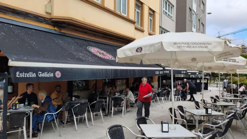 La terraza de Casa Novo, en A Coruña.