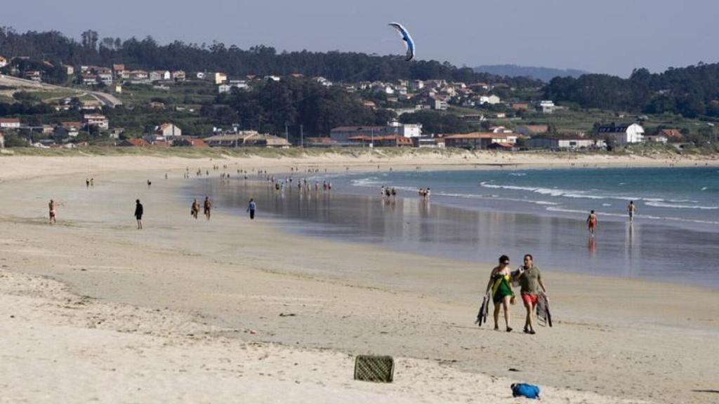 Playa de A Lanzada, en O Grove (Pontevedra)