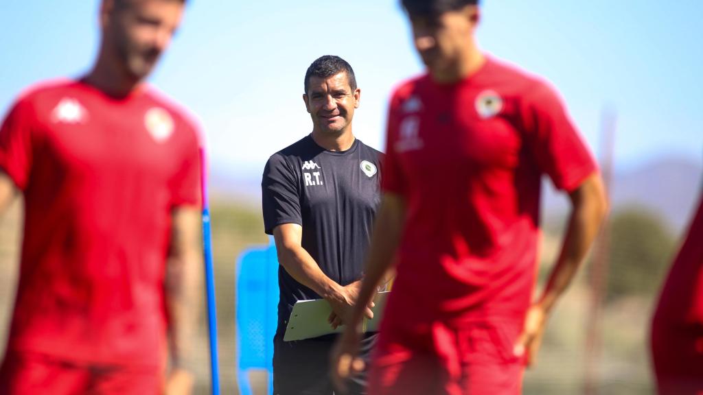 Rubén Torrecilla durante uno de los entrenamientos de la temporada.