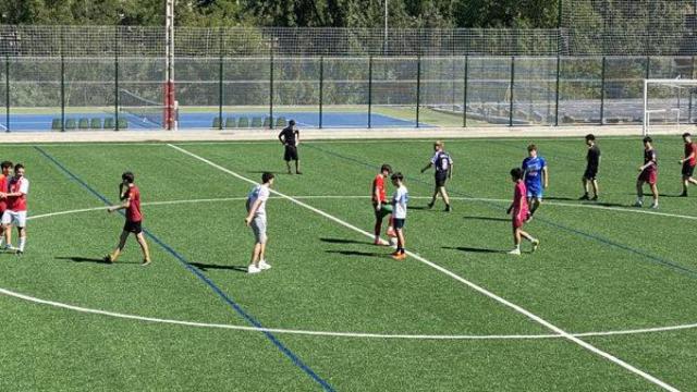 Imagen de archivo del campo de fútbol del colegio Salesianos de Ourense