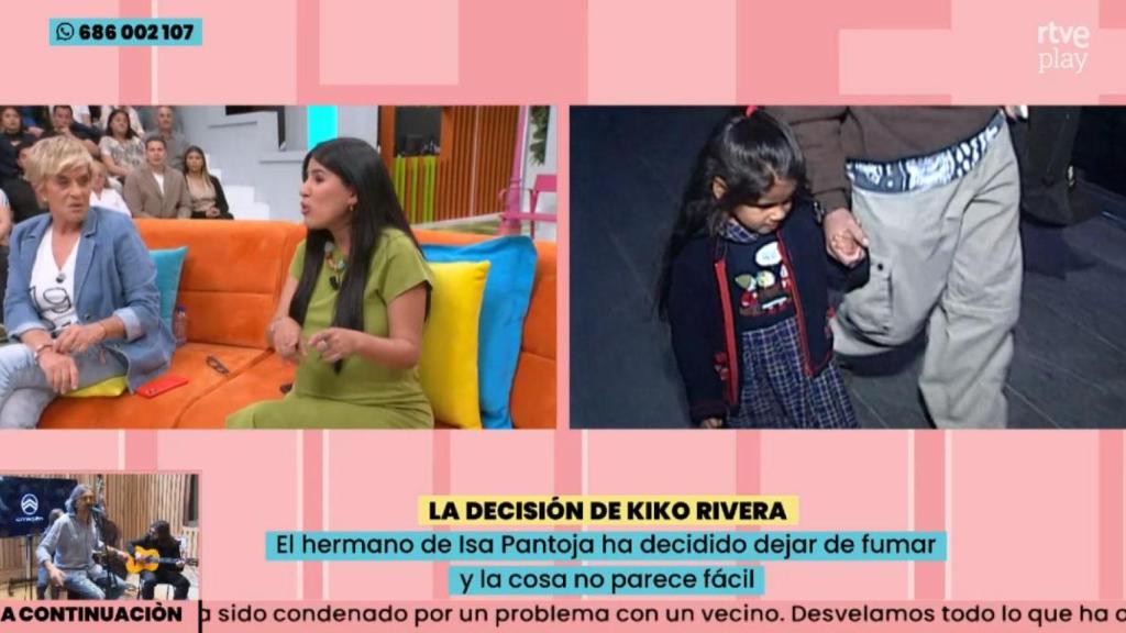 Isa Pantoja en 'La familia de la tele'.