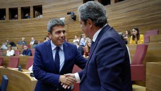 Mazón y José María Llanos. José Cuéllar / Corts