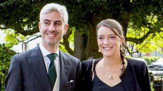 Nicolas Bagory y la princesa Alexandra en una fotografía en septiembre de 2023.