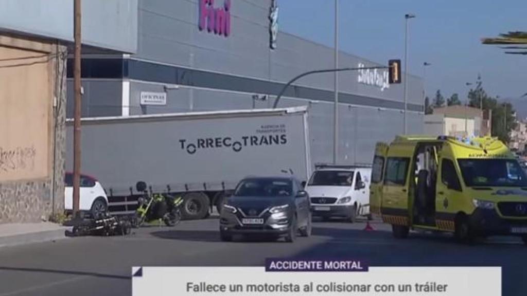 Los informativos de la televisión autonómica han informado en exclusiva del siniestro vial.