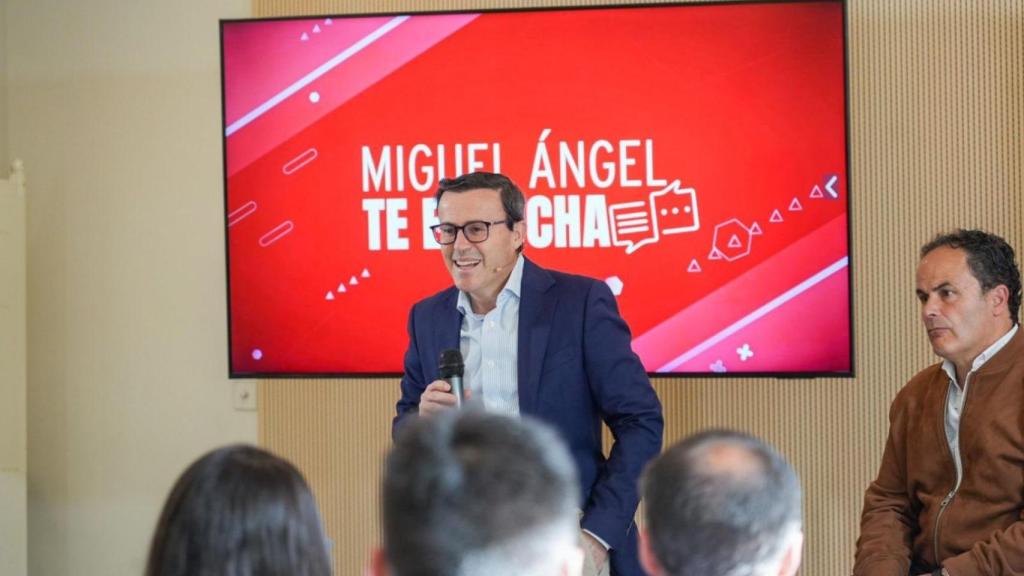 Miguel Ángel gallardo, en una imagen reciente, durante un acto de partido.