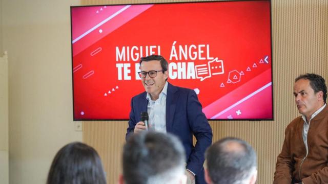 Miguel Ángel gallardo, en una imagen reciente, durante un acto de partido.