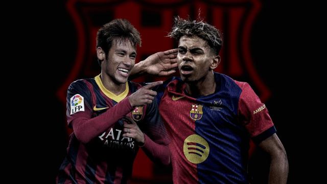 Neymar Jr. y Lamine Yamal.