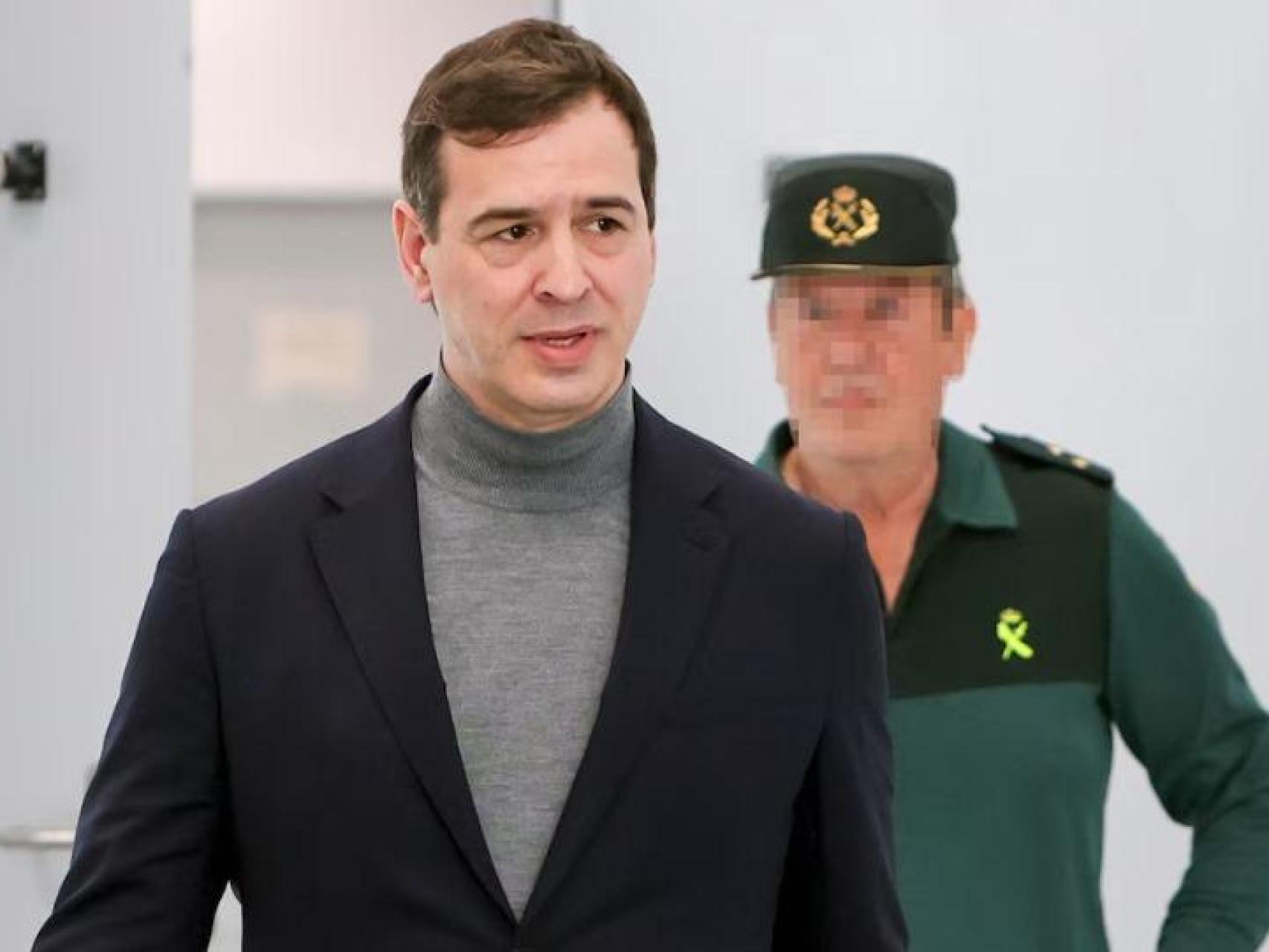 David Sánchez, en los Juzgados de Badajoz.