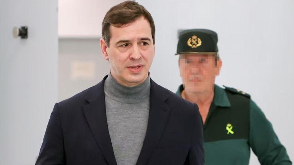 David Sánchez, en los Juzgados de Badajoz.