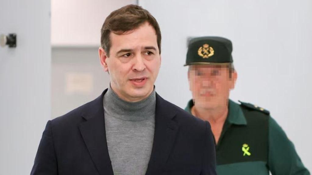 David Sánchez, en los Juzgados de Badajoz.
