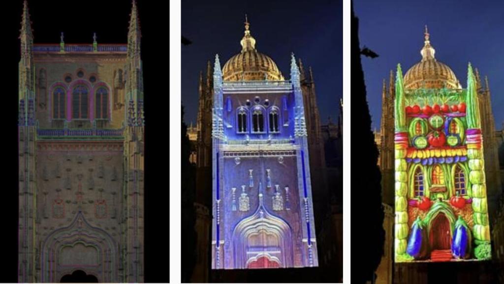 El videomapping ‘Salamanca, piedra que alimenta’