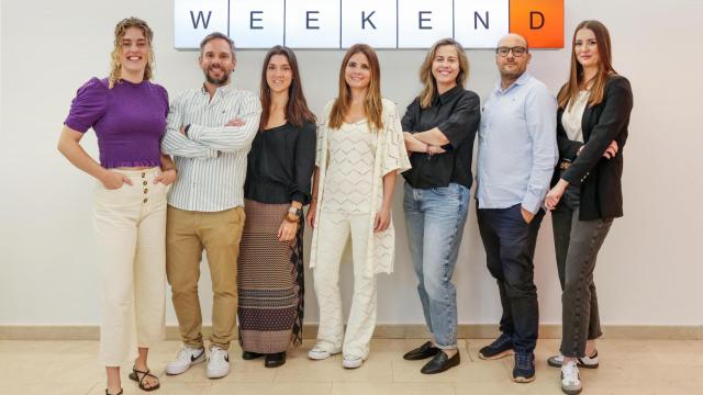 Los siete integrantes de la Agencia Weekend, destacada entre las 10 mejores agencias del país.
