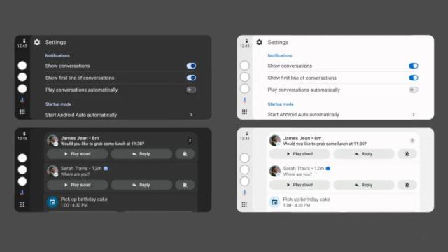 Android Auto en modo claro